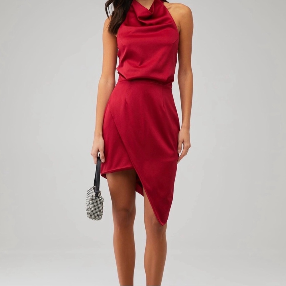 NWOT Elliatt Camo Dress – Merlot – Size Medium